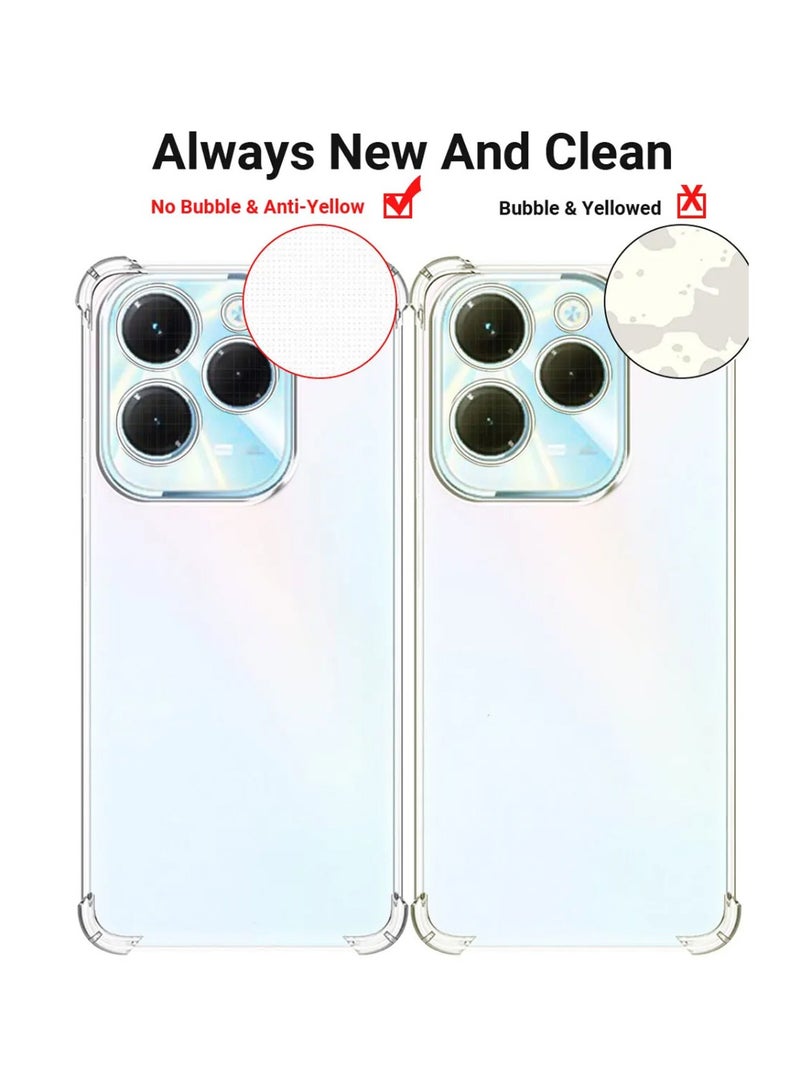 Techie Infinix Hot 40 / Infinix Hot 40 Pro TPU Bumper Corner Case with Camera Lens Protection Transparent Protective Back Cover - Image 4