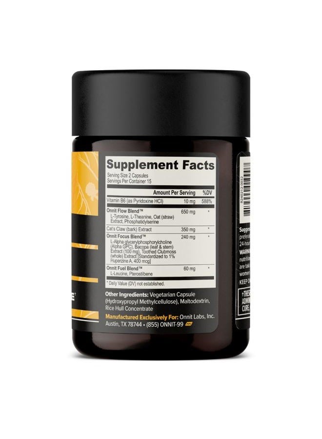 Onnit Alpha Brain (120ct) - Over 1 Million Bottles Sold - Premium Nootropic Brain Supplement - Focus, Concentration & Memory - Alpha GPC, L Theanine & Bacopa Monnieri - Image 2