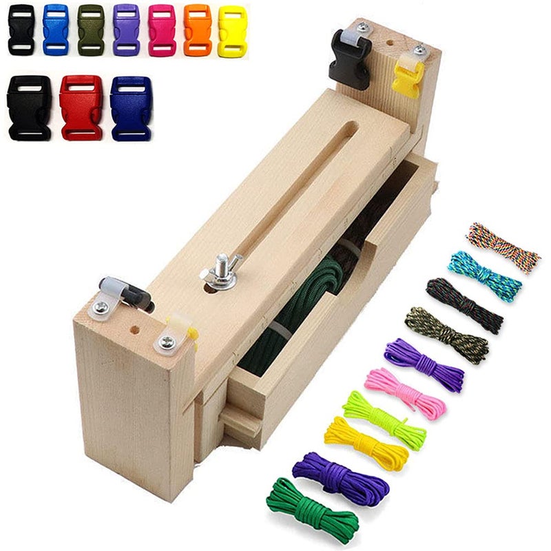 Afantti Bracelet Maker Making Kit Paracord Jig with  10 Paracord  for Braiding Bracelets