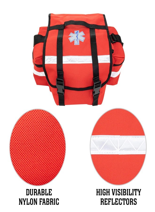 LINE2design Emergency Fire First Responder Kit - Fully Stocked EMS Supplies First Aid Paramedic Rescue Trauma Fill Kit - Emergency Medical EMT Supplies Portable Travel Size Kit - Red - Image 4
