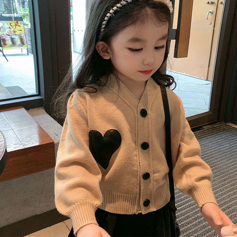 [] Girls Cardigan Sweater For Small And Medium-Sized Children New Spring Coat Baby Foreign-Style Sweater Coat - Image 4