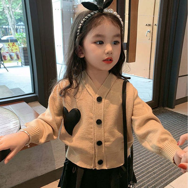 [] Girls Cardigan Sweater For Small And Medium-Sized Children New Spring Coat Baby Foreign-Style Sweater Coat - Image 5