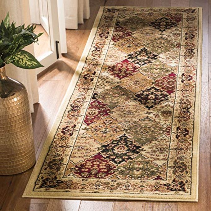 SAFAVIEH Lyndhurst Collection Runner Rug - 2'3" x 8', Multi & Ivory, Traditional Oriental Design, Non-Shedding & Easy Care, Ideal for High Traffic Areas in Living Room, Bedroom (LNH221A)