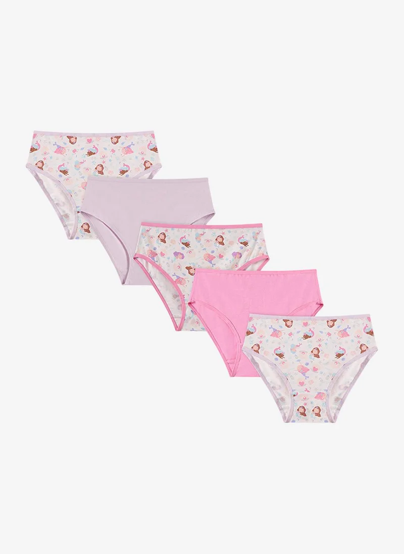 Penti Girls' Mix 5-Pack Soft Cotton Slip