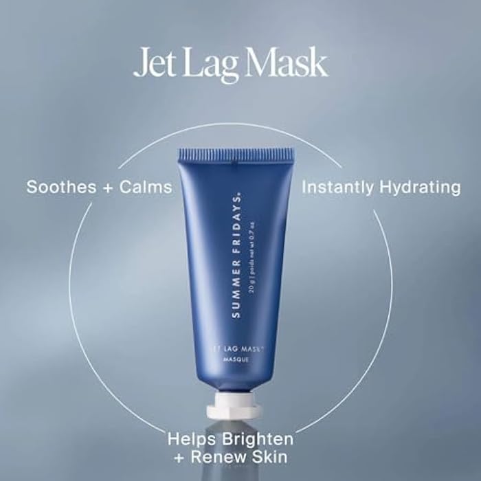 Summer Fridays Jet Lag™ Essentials - Mini Hydrating Skin Care Set With Jet Lag™ Mask, Eye Patches, Deep Hydration Face Serum & Hydration Mist - Travel Size Skincare Kit & Holiday Gift Set (4 Count) - Image 3