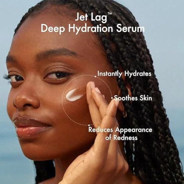 Summer Fridays Jet Lag™ Essentials - Mini Hydrating Skin Care Set With Jet Lag™ Mask, Eye Patches, Deep Hydration Face Serum & Hydration Mist - Travel Size Skincare Kit & Holiday Gift Set (4 Count) - Image 4