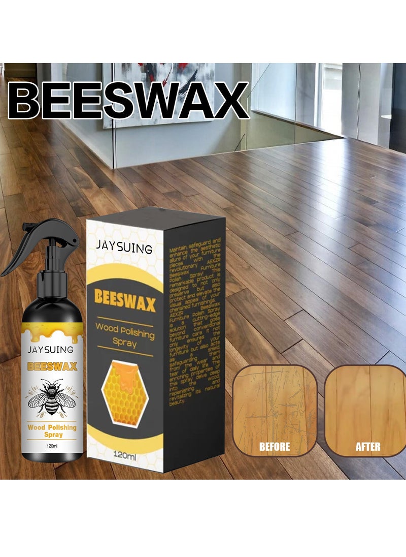 Jaysuing Wood Furniture Polishing Beeswax Spray Furniture Floor Care Polishing, Beeswax Spray Cleaner, Beeswax Furniture Polish For Furniture Floor, for Furniture, Floor, Tables, Cabinets  - Image 1