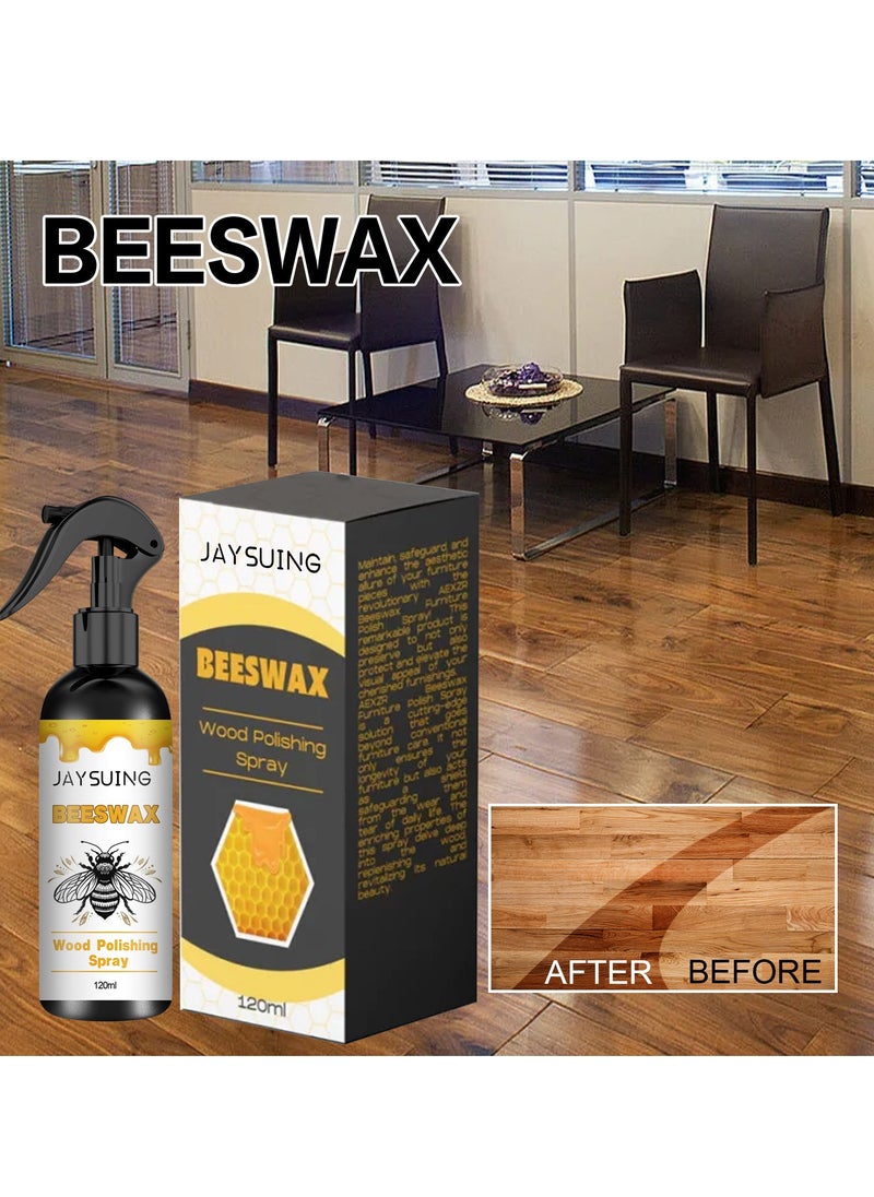 Jaysuing Wood Furniture Polishing Beeswax Spray Furniture Floor Care Polishing, Beeswax Spray Cleaner, Beeswax Furniture Polish For Furniture Floor, for Furniture, Floor, Tables, Cabinets  - Image 2