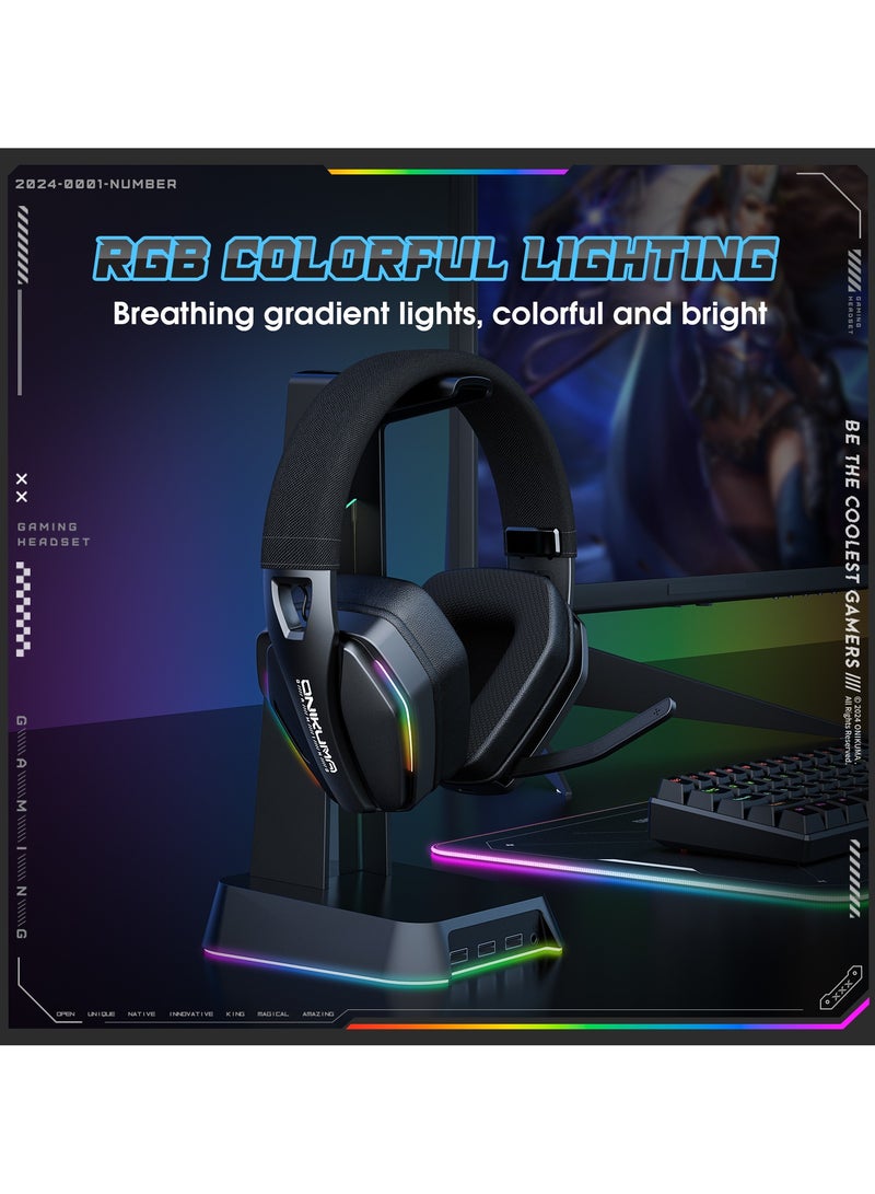 onikuma GT826 Gaming Headset with Microphone Gaming Headphones - Image 3