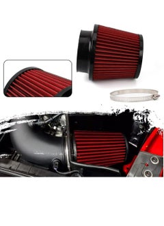 Bukela Red 4" 100mm Inlet Cone Replacement Dry Air Filter High Flow Car Performance Cold Air Intake Filter  - Image 5