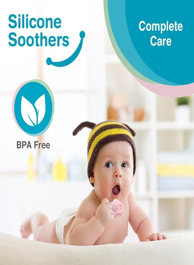 AEREX Baby Pacifiers Ultra Soft Silicone Orthodontic Nipple for New Born Baby Air Flow Shield Sleeping with Cute Prints Teether for Oral Stimulation Soother (Green) - Image 3