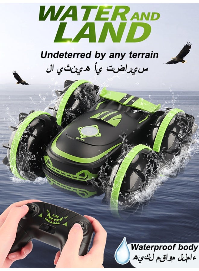 Children's Amphibious Stunt Remote-Controlled Car Amphibious Remote-Controlled Stunt Vehicle Remote-Controlled Car Remote-Controlled Watch Gesture-Sensitive Electric Toy Car - Image 2