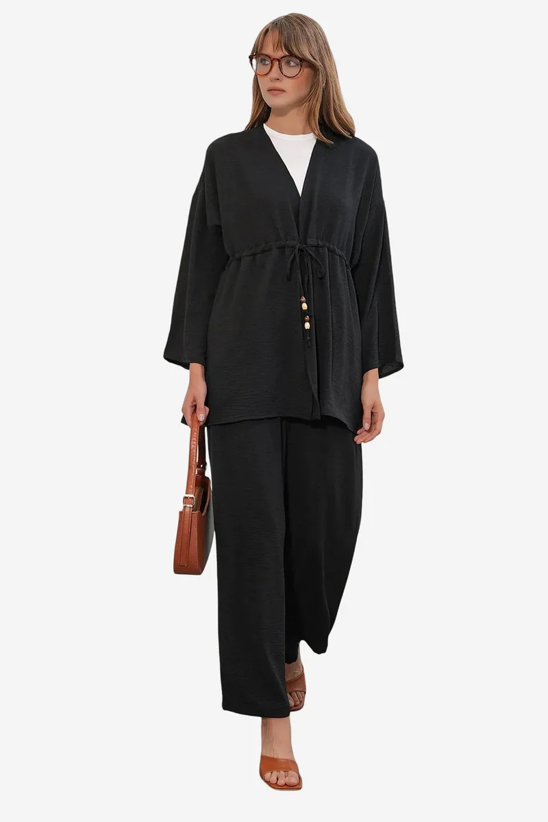 Big Dart BDART Two-Piece Wide-Leg Kimono Set