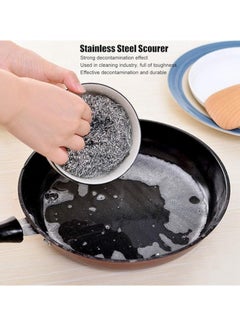 Spaceshoop Stainless Steel Scouring Pads, Heavy Duty Wire Scrubbers for Pots and Pans, Kitchen Cleaning  - Image 2