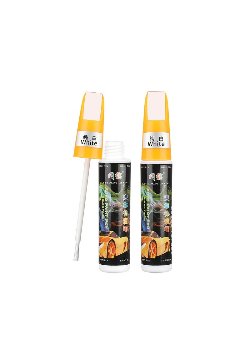 White 3Pcs Fill Paint Pen Car Scratch Repair Black Touch Up Paint Special-purpose Paint Touch-up Pen Multi-color Optional for Various Cars (white) Can be matched by yourself  - Image 3