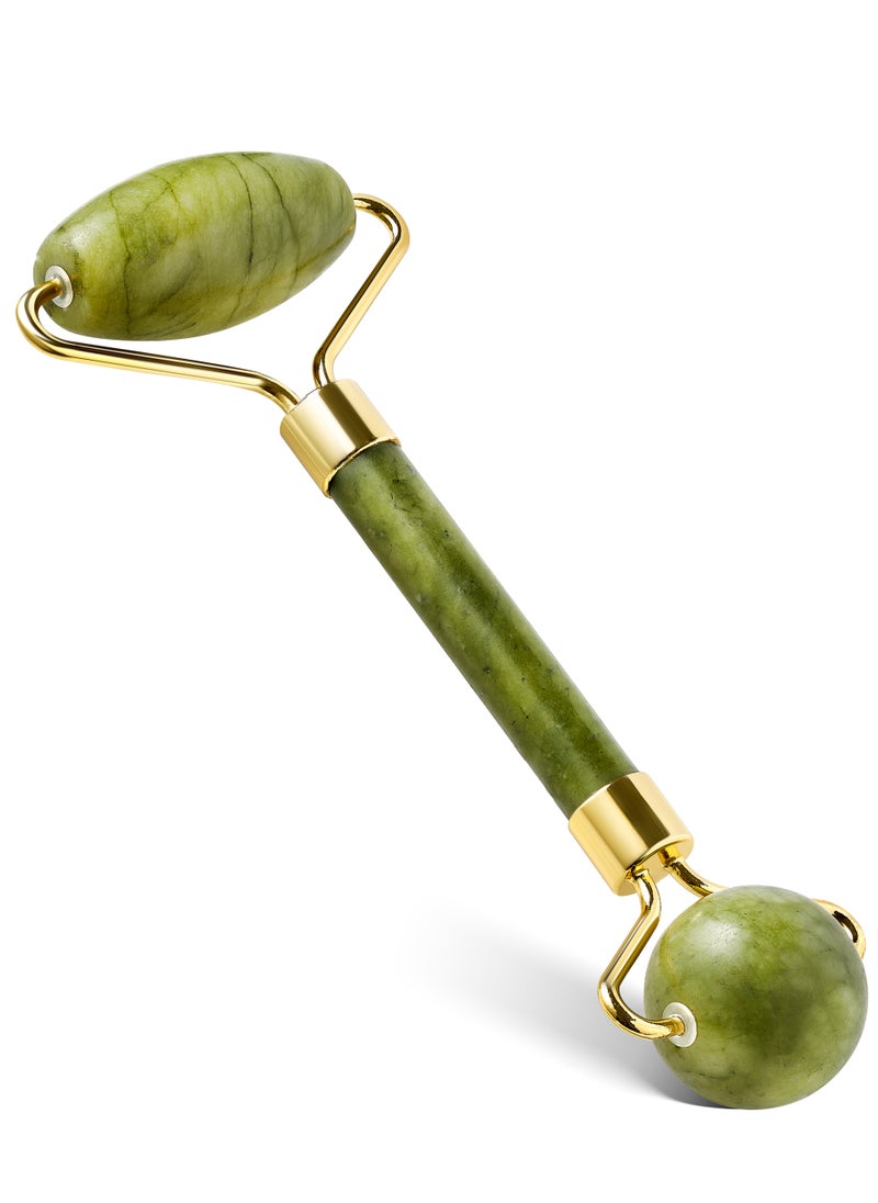 Unipro - Jade Roller with Natural Stone - Facial Massager Tool for Improved Blood Circulation and Skin Rejuvenation - Premium Quality Skin Care - Image 1