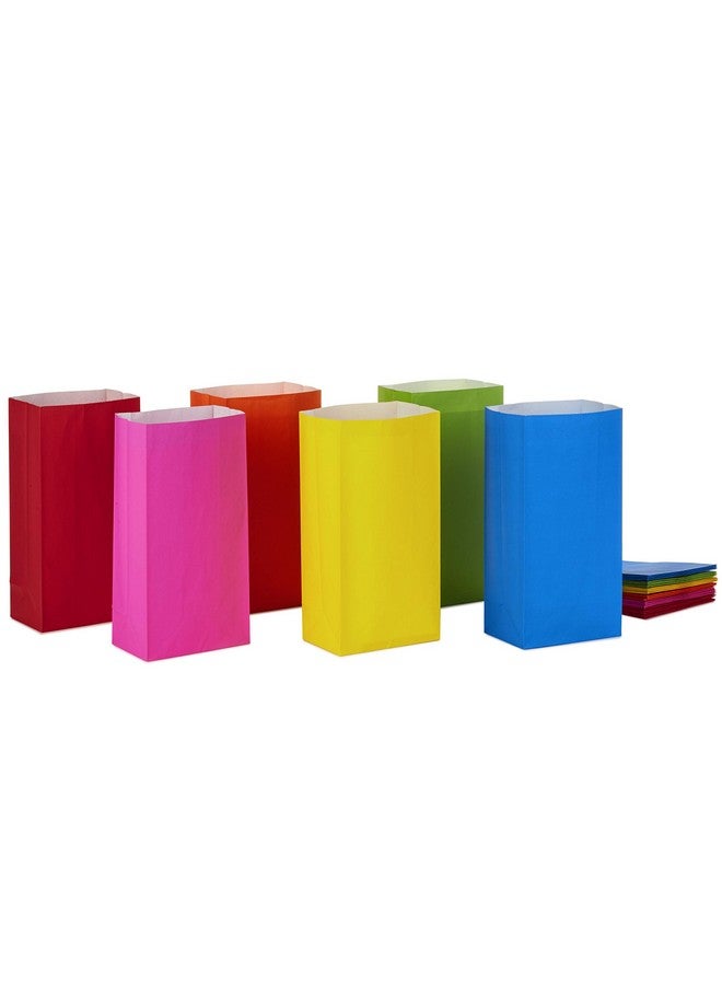 Hallmark Hallmark Solid Color Party Favor and Wrapped Treat Bags (30 Ct., 5 Each of Blue, Red, Green, Yellow, Orange, Pink) for Birthdays, Baby Showers, Kids Crafts and Activities, May Day, Care Packages  - Image 4