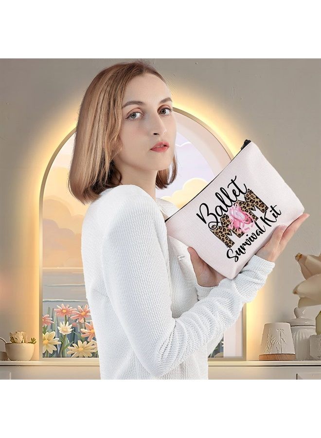 LEVLO Ballet Mom Cosmetic Bag Dancing Mom Gift Ballet Mom Survival Kit Make Up Zipper Pouch Bag Baller Merchandise (Ballet Mom) - Image 5