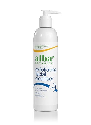 Alba Botanica Alba Botanica Exfoliating Facial Cleanser, with Pineapple Enzyme and Aloe Vera, 8 Oz (Packaging May Vary) 