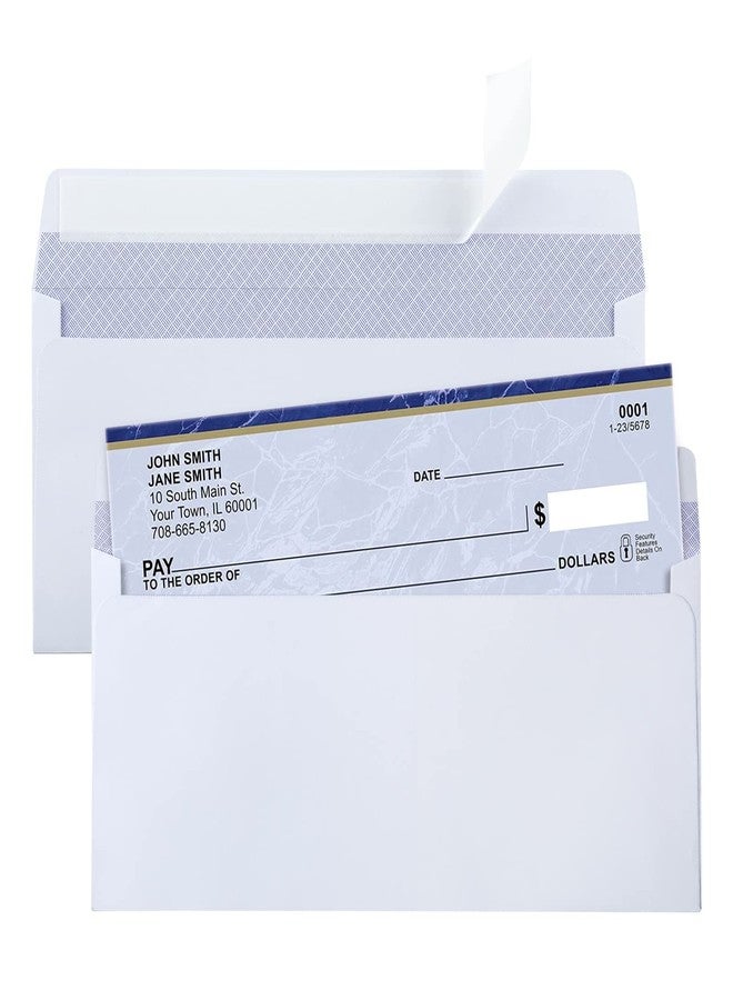 Granhoolm 50 pack Security Envelopes #10,Envelopes Self Seal,Envelopes Letter Size,Mailing Envelope for Checks, Invoices,120GSM Thickness Paper(4-1/8" x 9-1/2") - Image 1