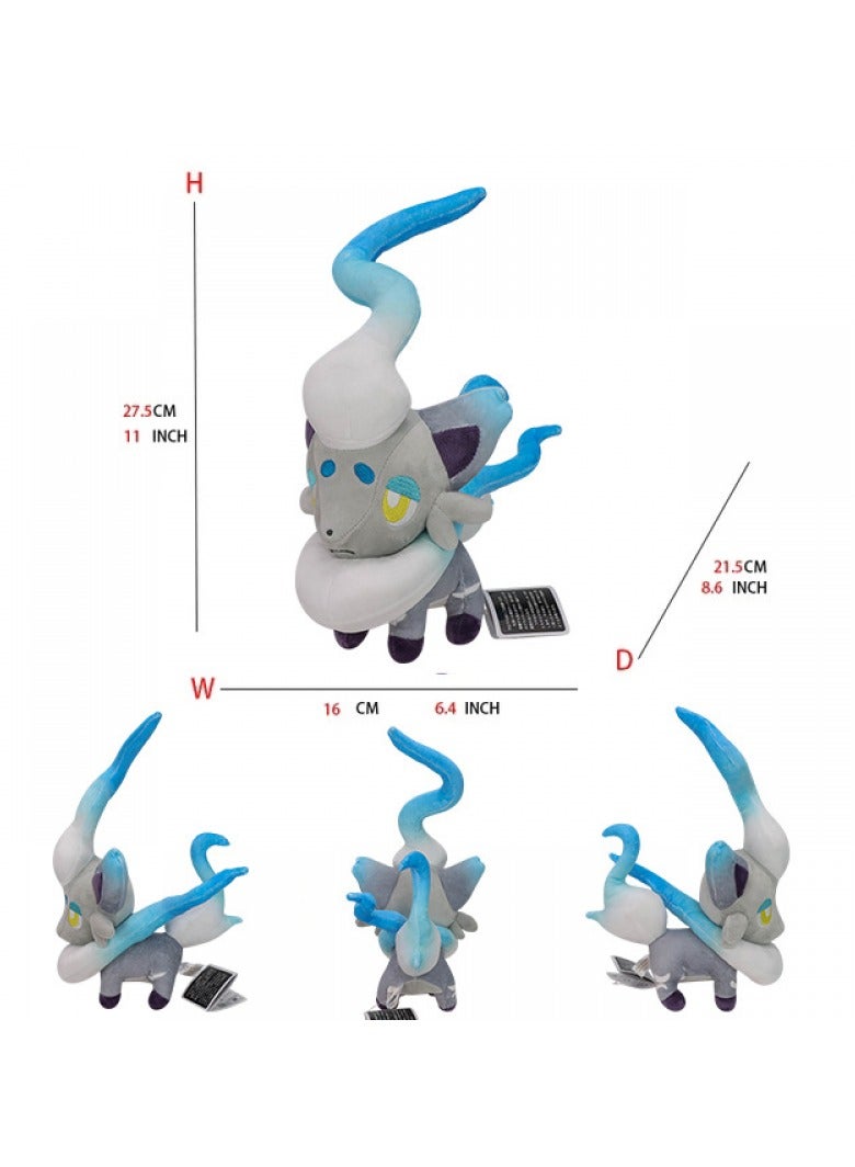 Bluejw 1-Piece Pocket Monsters Figure Zorua Plush Toys 27.5cm - Image 4