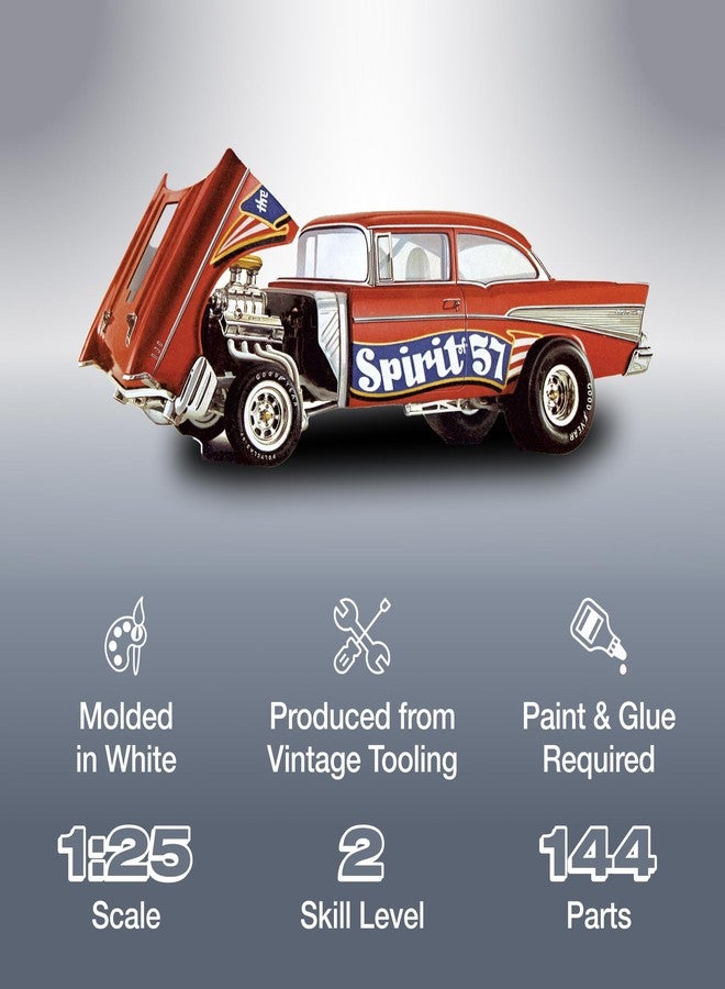 MPC 1957 Chevy Bel Air Spirit of 57" 1:25 Scale Model Kit - Image 2