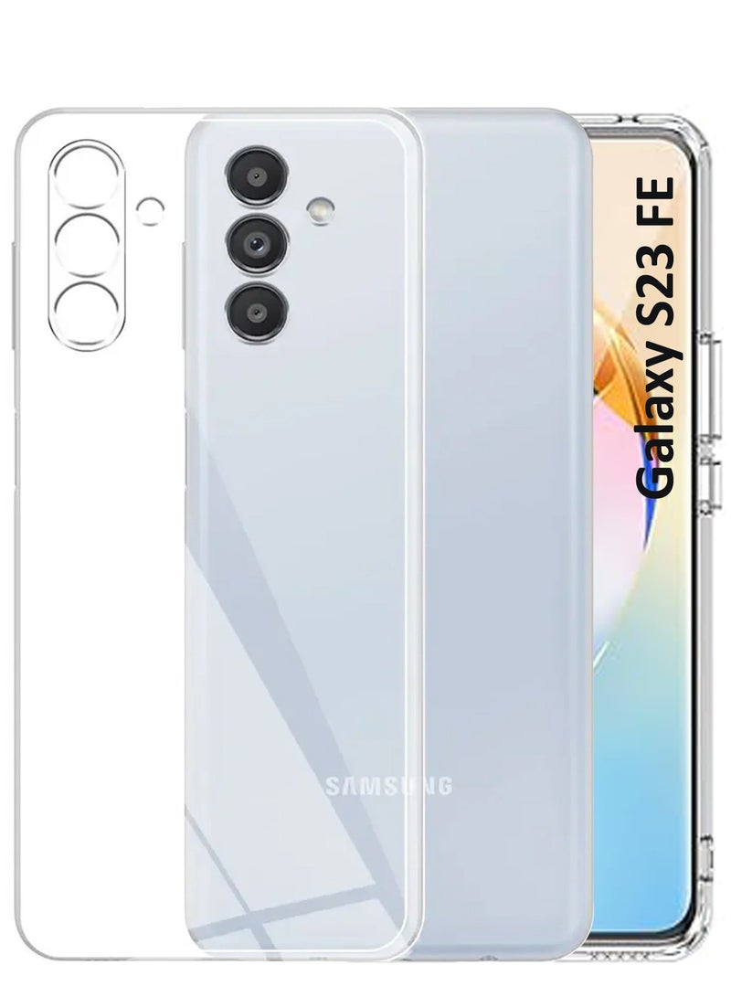 My Choice غطاء حماية خلفي من السيليكون الشفاف المرن الناعم لهاتف Samsung Galaxy S23 FE - شفاف - Image 1