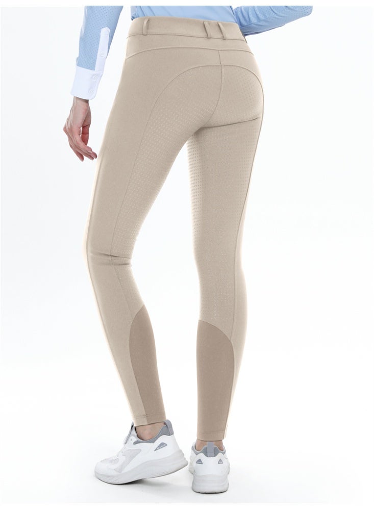 عام المرأة ركوب الخيل السراويل مقعد كامل سيليكون الفروسية المؤخرات الجوارب الخيل مع جيوب - Image 1