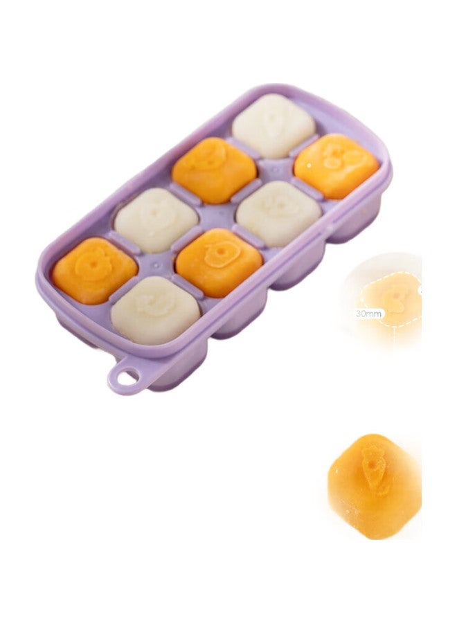 Caizhi Baby Food Tray, Infant Silicone Freezer Tray, Divided Food Container, Pink And Purple + 36 Bags, Cz6749 - Image 3