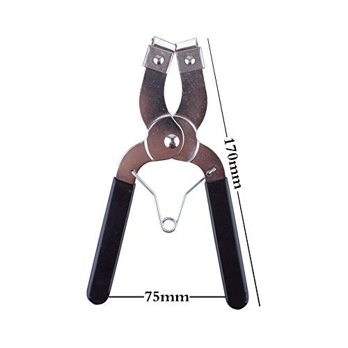 TcJ-Chen 3" Car Engine Piston Ring Compressor Tool & Piston Ring Pliers with Adjustable Safety Screws - Image 3