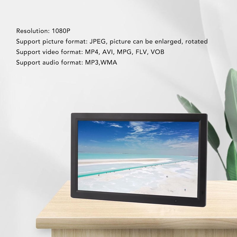 Cryfokt 23.6in Digital Picture Frame, HD WiFi Digital Photo Frame with Body Sensor, Extra Large Electronic Photo Frame for Living Room, Office - Image 4