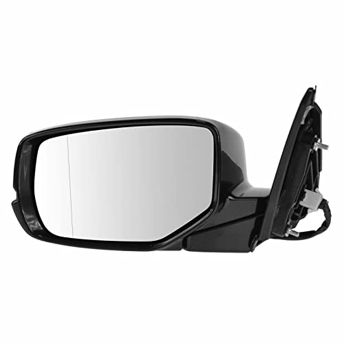 TRQ Left Mirror with Heat Driver Side Compatible with 2013 Honda Accord HO1320275 - Image 1