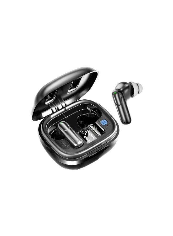 جرين ليون أجهزة سمع رقمية Inspire مزودة بتقنية ENC وWNR متقدمة وشاشة رقمية / تعزيز سمع يصل إلى 30 ديسيبل / 36 ساعة مع حافظة / وقت تشغيل 4 ساعات / تقنية مضادة للصفير - أسود - Image 1