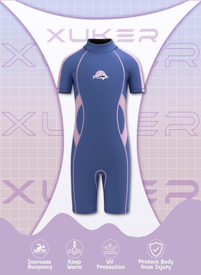 XUKER Kids Wetsuit for Boys Girls Toddlers 3mm Shorty Wet Suit Neoprene Back Zip Thermal Wetsuits for Teens Scuba Dive Swimming Boating Snorkeling - Image 5