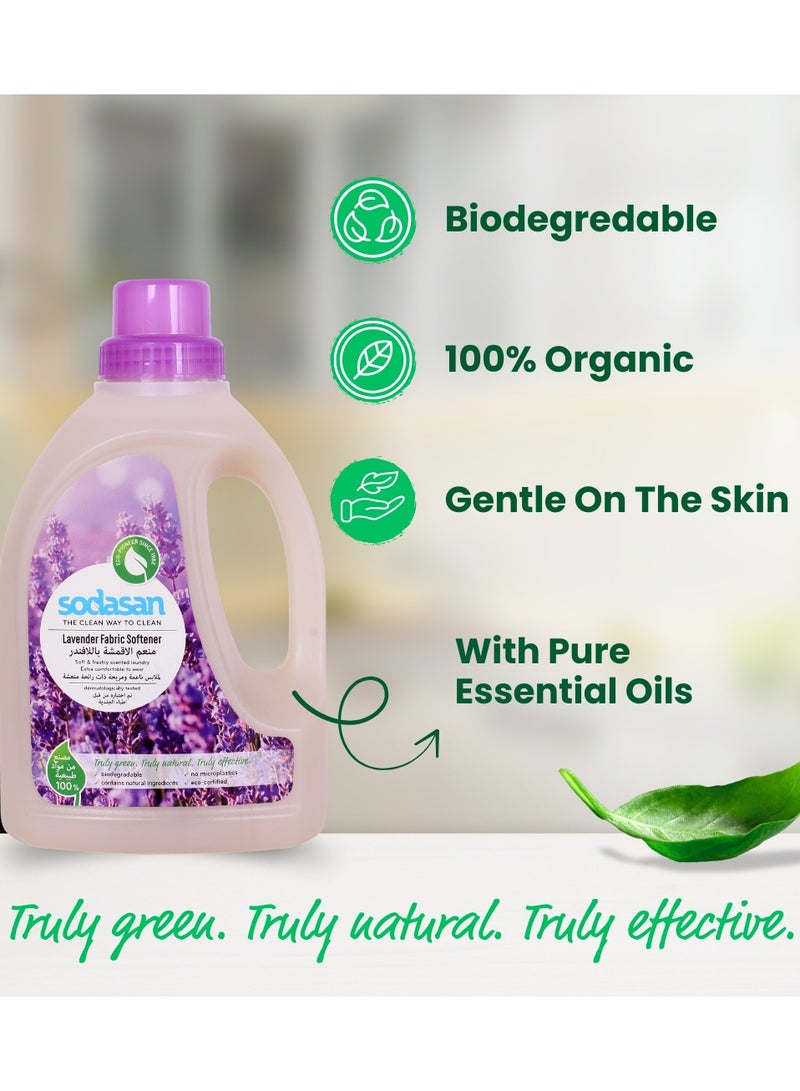sodasan 100% Natural Lavender Fabric Softener 750ML - Image 4