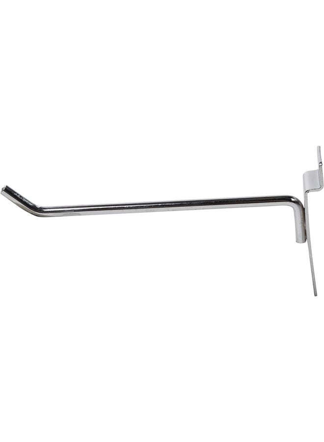 ROBUSTLINE Chrome Plated Slide Board Assorted Slat Wall Display Hooks For Panel Single Rod Heavy Duty Metal Slat Wall Hooks 12Cm - Image 2