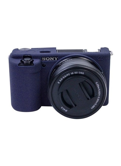 ZV-E10 Camera Case Camera Cover Protection Skin For Sony ZV-E10 Digital Camera, Protects Camera from Scratches and Friction with Soft Silicone Material(Blue)