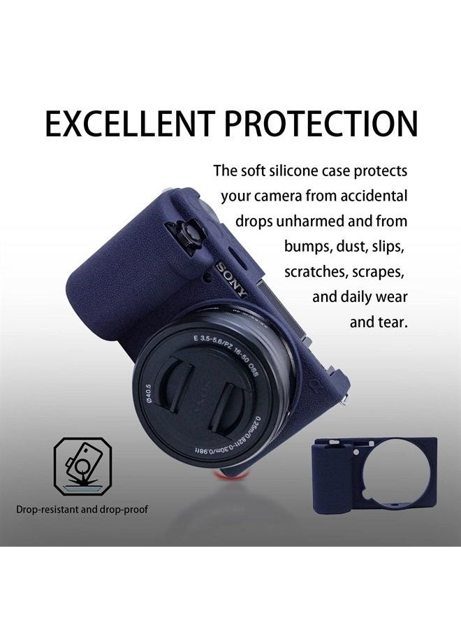 Easy Hood - ZV-E10 Camera Case Camera Cover Protection Skin For Sony ZV-E10 Digital Camera, Protects Camera from Scratches and Friction with Soft Silicone Material(Blue) - Image 1