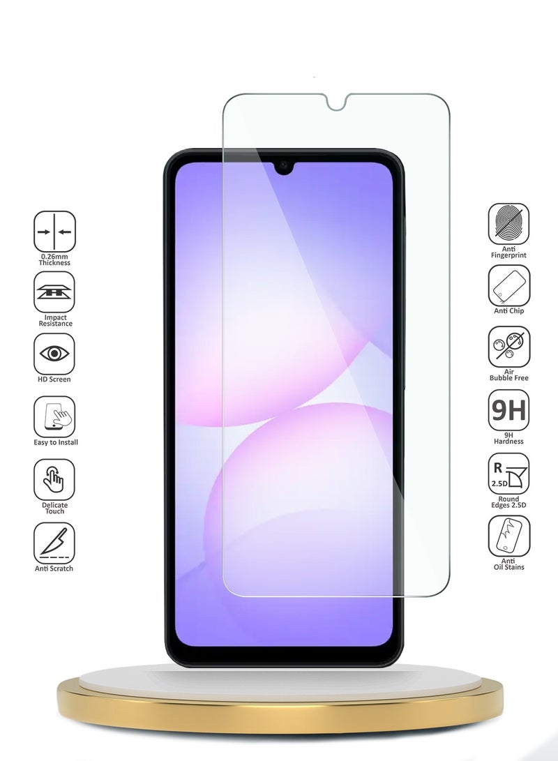 Wtech Samsung Galaxy A07 4G 2025 WTech Premium Series Curved Edges 9H 2.5D Tempered Glass Screen Protector (MSG9CN) - Clear - Image 2