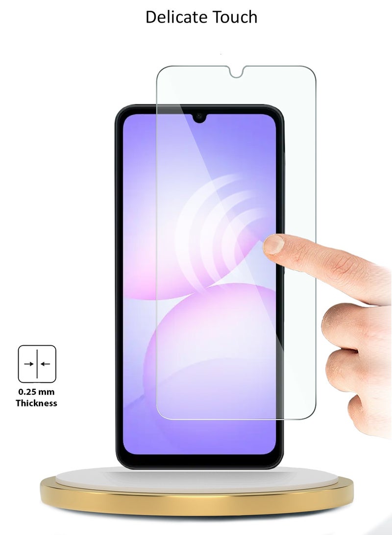 Wtech Samsung Galaxy A07 4G 2025 WTech Premium Series Curved Edges 9H 2.5D Tempered Glass Screen Protector (MSG9CN) - Clear - Image 4