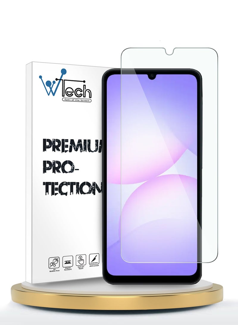 Wtech Samsung Galaxy A07 4G 2025 WTech Premium Series Curved Edges 9H 2.5D Tempered Glass Screen Protector (MSG9CN) - Clear - Image 1