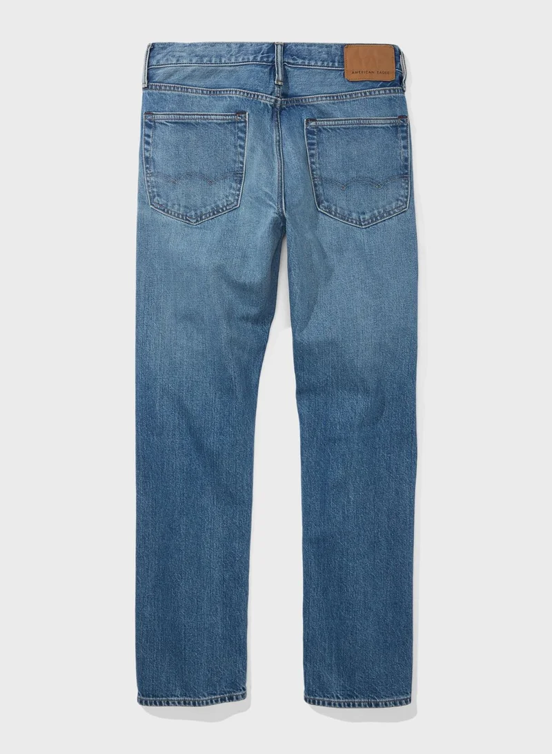 American Eagle Mid Wash Straight Fit Jeans