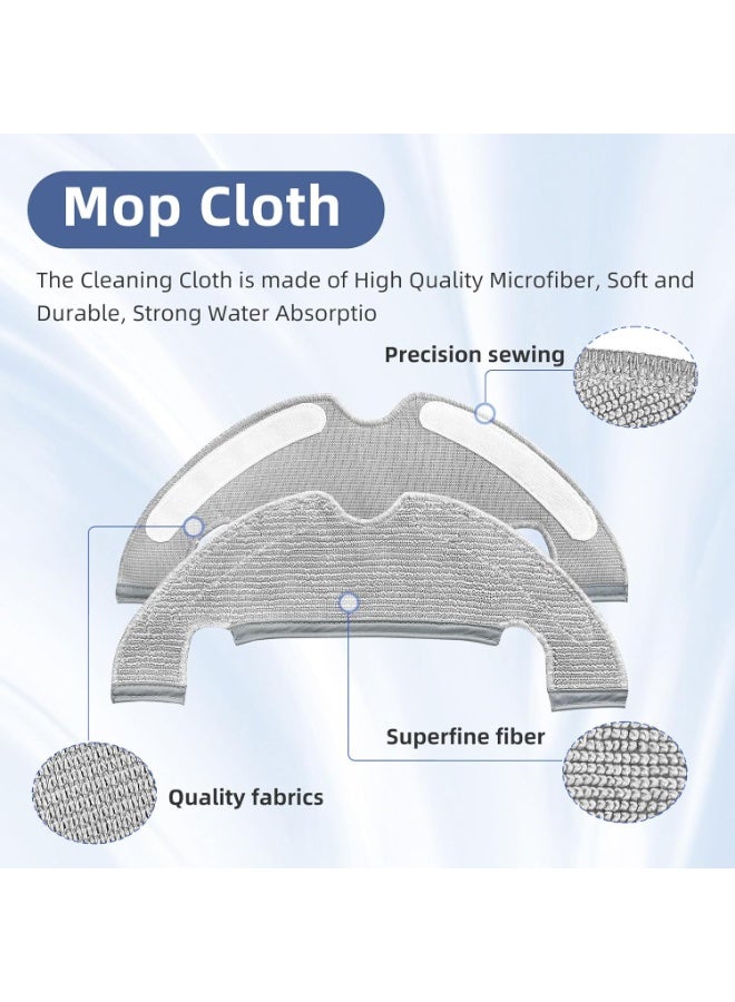 Accessories Compatible for Dreame D10 Plus RLS3D Spare Parts, 1 Main Brush 4 Side Brushes 4 HEPA Filters 4 Mop Pads 2 Dust Bags Replacement Parts - Image 5