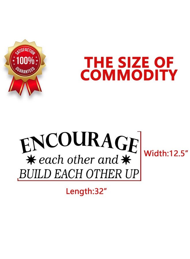 AnFigure Teamwork Wall Art, Motivational Wall Decals, Quotes Childrens Teenager Girl Boy Kids Nursery Playroom Poster Art Home Decor Vinyl Stickers Encourage Each Other & Build Each Other Up 32"x12.5" - Image 4