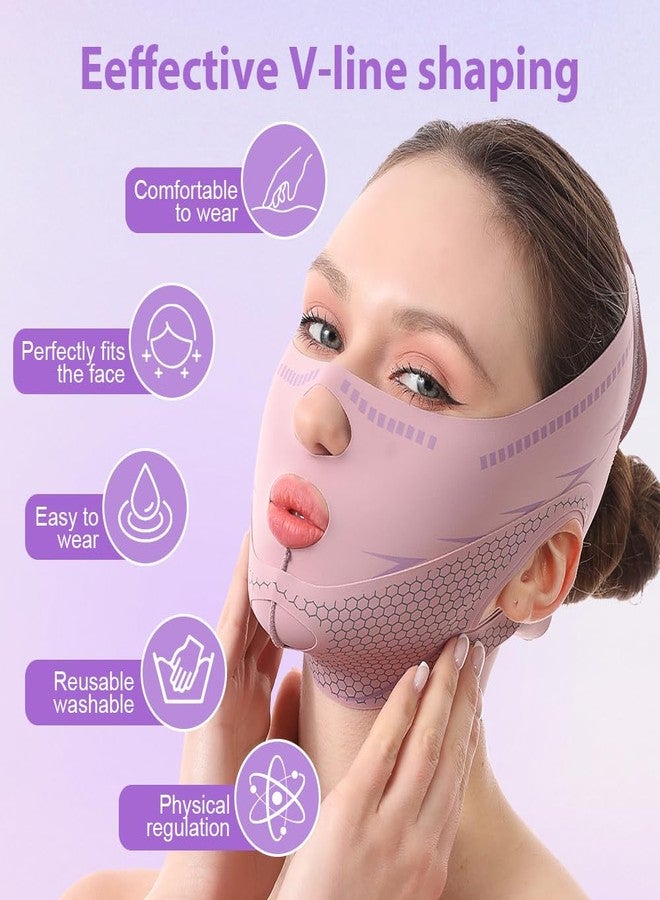 JANMISI Anti-Snoring Sleep Mask with Aromatherapy，Face Lifting Belt for Sleeping ， Double Chin Reducer for Overnight Firming, Jawline Contouring, Improves Breathing, Promotes Facial Blood Circulation - Image 3
