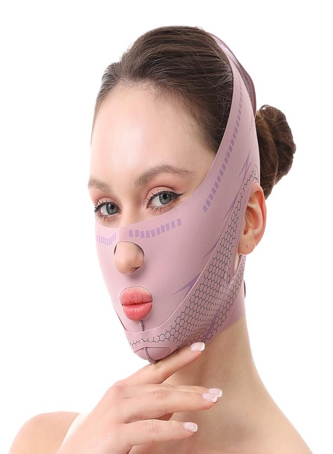 JANMISI Anti-Snoring Sleep Mask with Aromatherapy，Face Lifting Belt for Sleeping ， Double Chin Reducer for Overnight Firming, Jawline Contouring, Improves Breathing, Promotes Facial Blood Circulation - Image 1