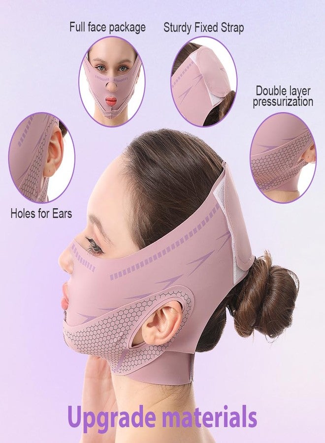 JANMISI Anti-Snoring Sleep Mask with Aromatherapy，Face Lifting Belt for Sleeping ， Double Chin Reducer for Overnight Firming, Jawline Contouring, Improves Breathing, Promotes Facial Blood Circulation - Image 2