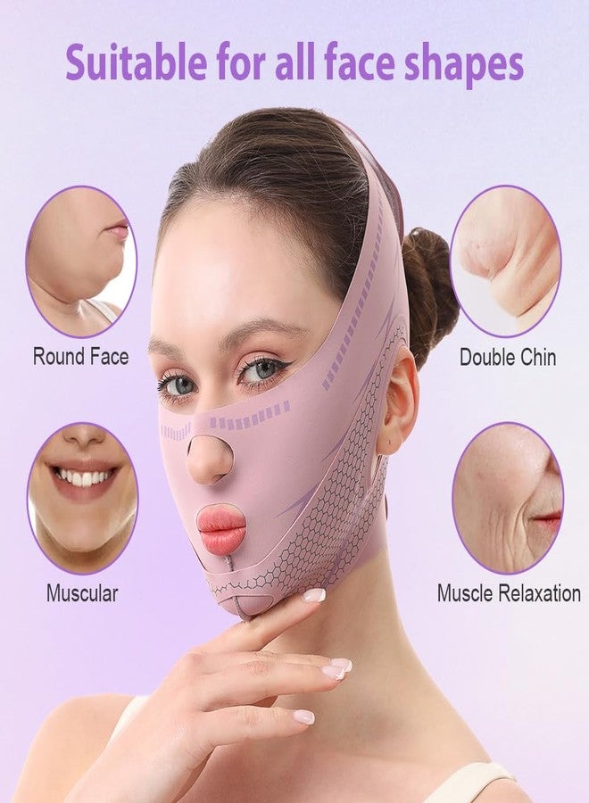 JANMISI Anti-Snoring Sleep Mask with Aromatherapy，Face Lifting Belt for Sleeping ， Double Chin Reducer for Overnight Firming, Jawline Contouring, Improves Breathing, Promotes Facial Blood Circulation - Image 4