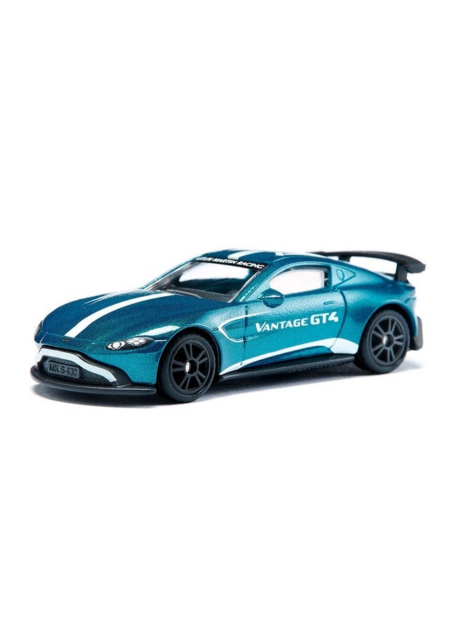 Siku 1577, Aston Martin Vantage GT4, Toy Car, Metal/Plastic, Blue, Metallic Paint, Huge Rear Wing, Sport Tyres, Detailed Design - Image 2