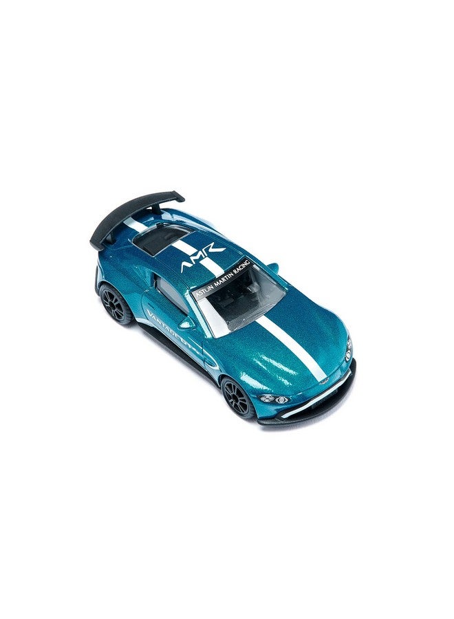 Siku 1577, Aston Martin Vantage GT4, Toy Car, Metal/Plastic, Blue, Metallic Paint, Huge Rear Wing, Sport Tyres, Detailed Design - Image 3